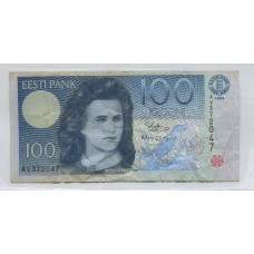 ESTONIA 1994 BILLETE DE 100 KROONI PICK 79 RARO